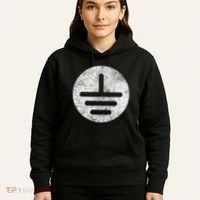 Electrical Ground Symbol Stay Grounded Electric Tech Hoodie thumb 5