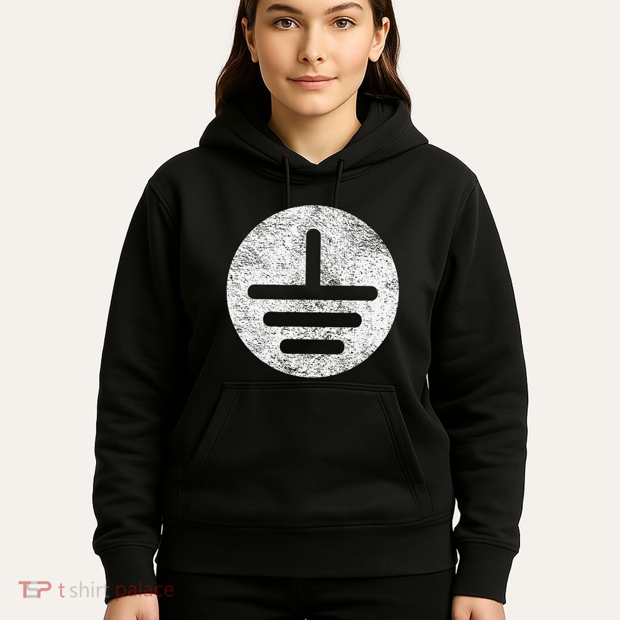 Electrical Ground Symbol Stay Grounded Electric Tech Hoodie