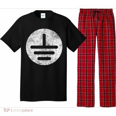Electrical Ground Symbol Stay Grounded Electric Tech Pajama Set