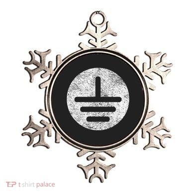 Electrical Ground Symbol Stay Grounded Electric Tech Ornament