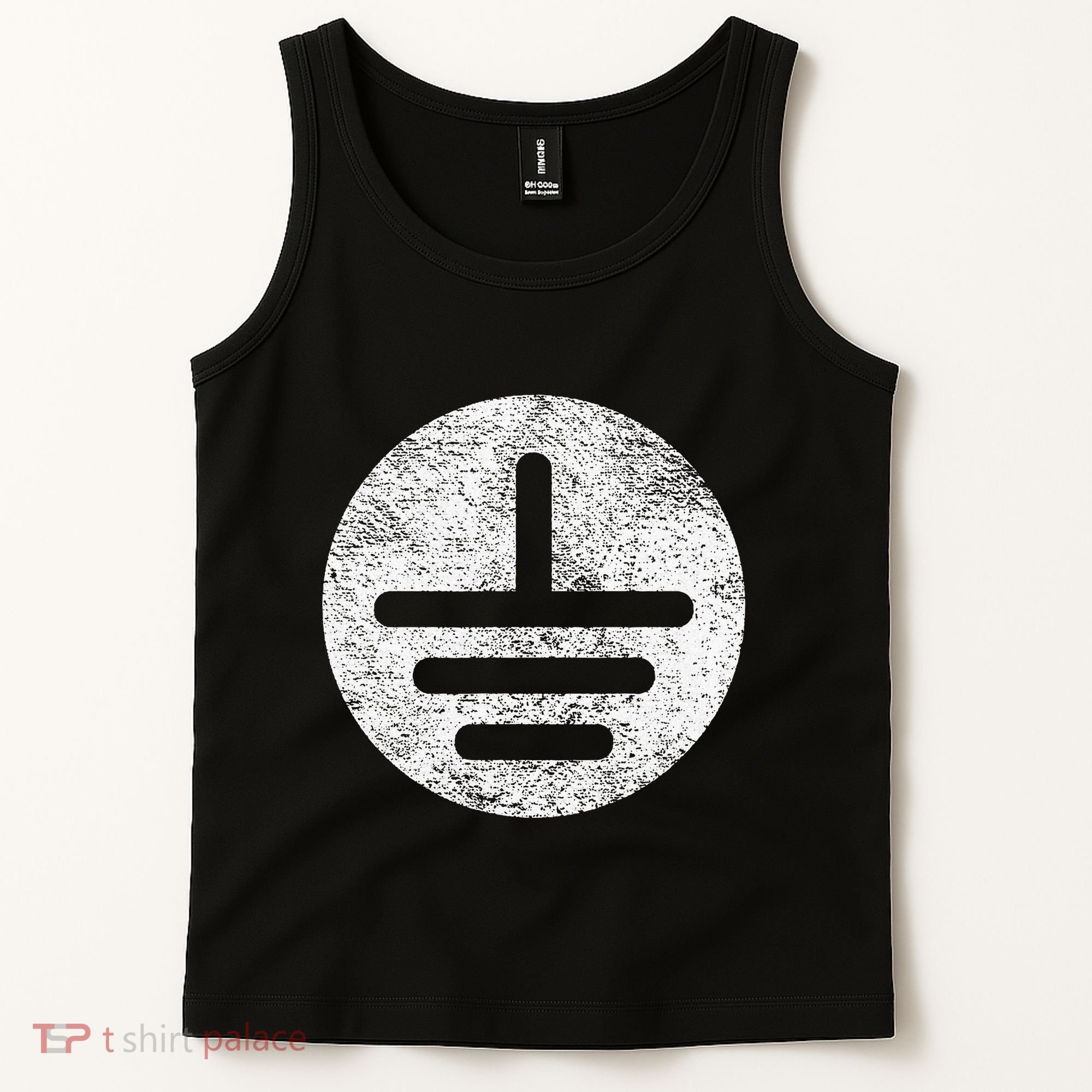 Electrical Ground Symbol Stay Grounded Electric Tech Tank Top