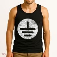 Electrical Ground Symbol Stay Grounded Electric Tech Tank Top thumb 3