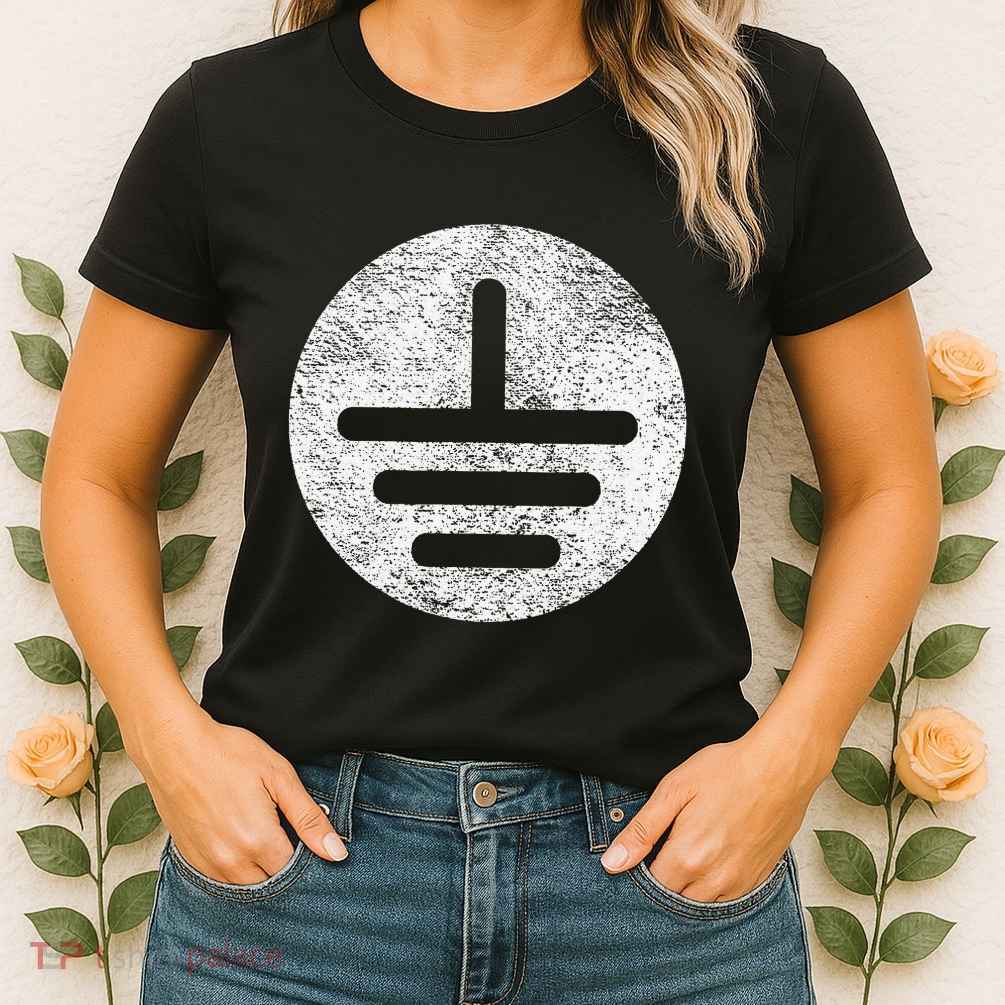 Electrical Ground Symbol Stay Grounded Electric Tech Women's T-Shirt