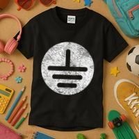 Electrical Ground Symbol Stay Grounded Electric Tech Kids T-Shirt thumb 3