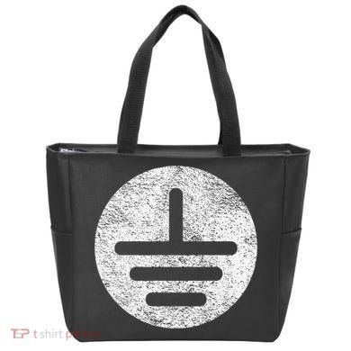Electrical Ground Symbol Stay Grounded Electric Tech Tote Bag