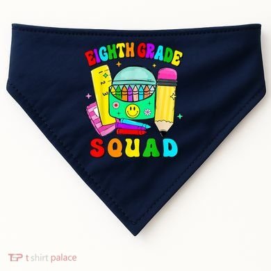 Eighth Grade Squad 8th Grade Team Back To School Boy Girl USA-Made Doggie Bandana