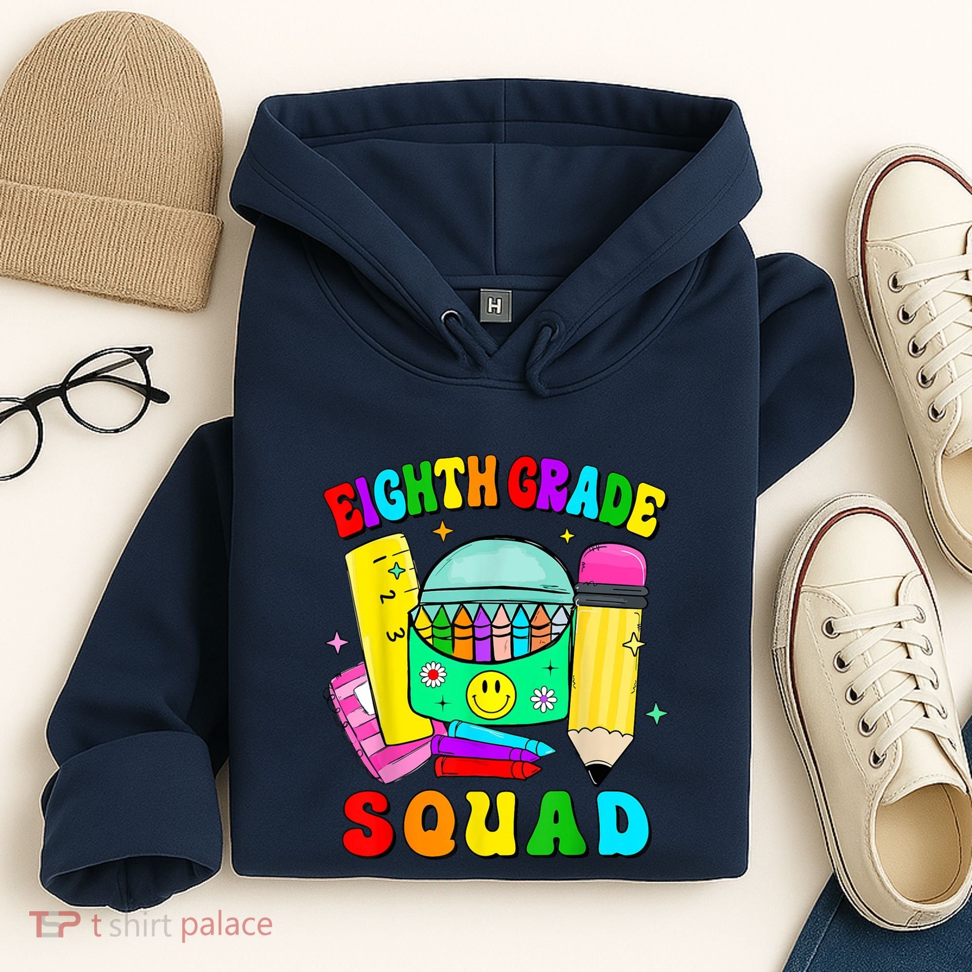 Eighth Grade Squad 8th Grade Team Back To School Boy Girl Hoodie