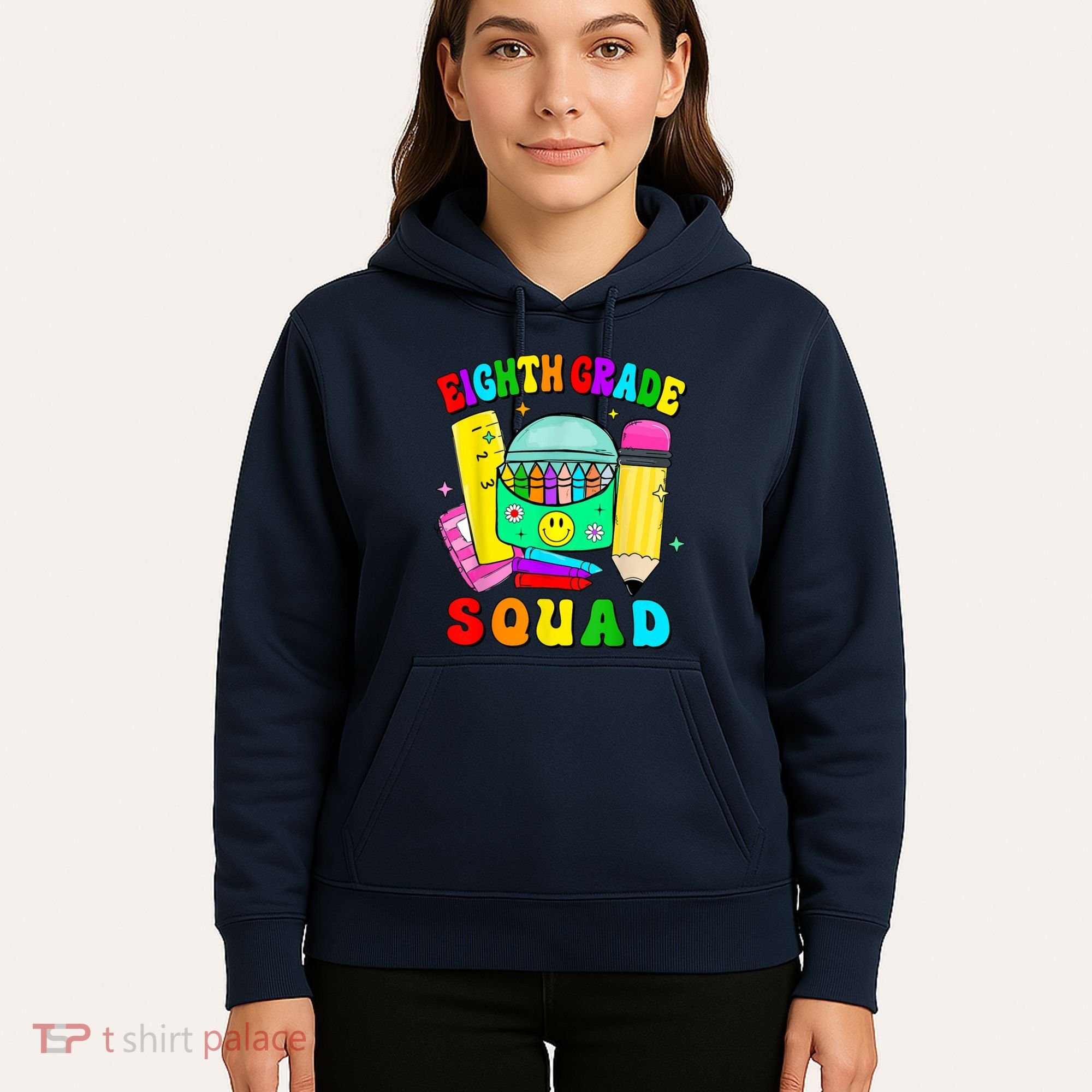 Eighth Grade Squad 8th Grade Team Back To School Boy Girl Hoodie