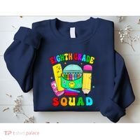 Eighth Grade Squad 8th Grade Team Back To School Boy Girl Sweatshirt thumb 2