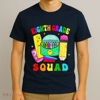 Eighth Grade Squad 8th Grade Team Back To School Boy Girl T-Shirt thumb 3