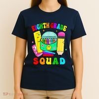 Eighth Grade Squad 8th Grade Team Back To School Boy Girl T-Shirt thumb 4