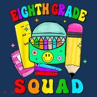 Eighth Grade Squad 8th Grade Team Back To School Boy Girl Women's Hoodie thumb 2