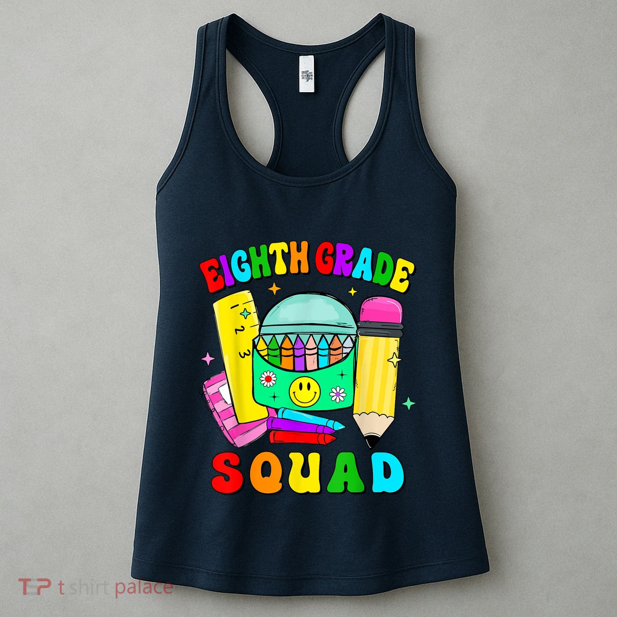 Eighth Grade Squad 8th Grade Team Back To School Boy Girl Women's Tank Top