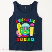 Eighth Grade Squad 8th Grade Team Back To School Boy Girl Tank Top thumb 2