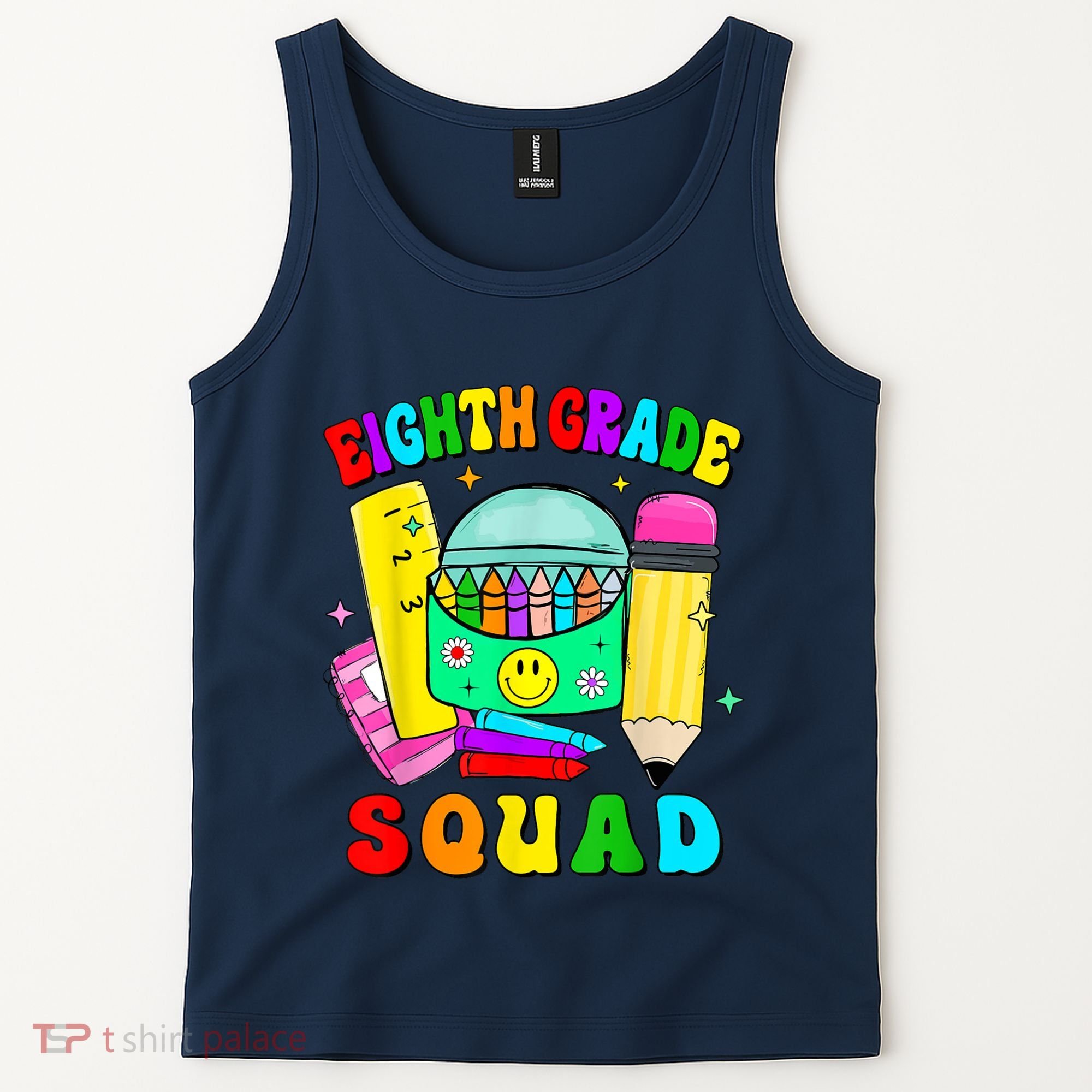 Eighth Grade Squad 8th Grade Team Back To School Boy Girl Tank Top