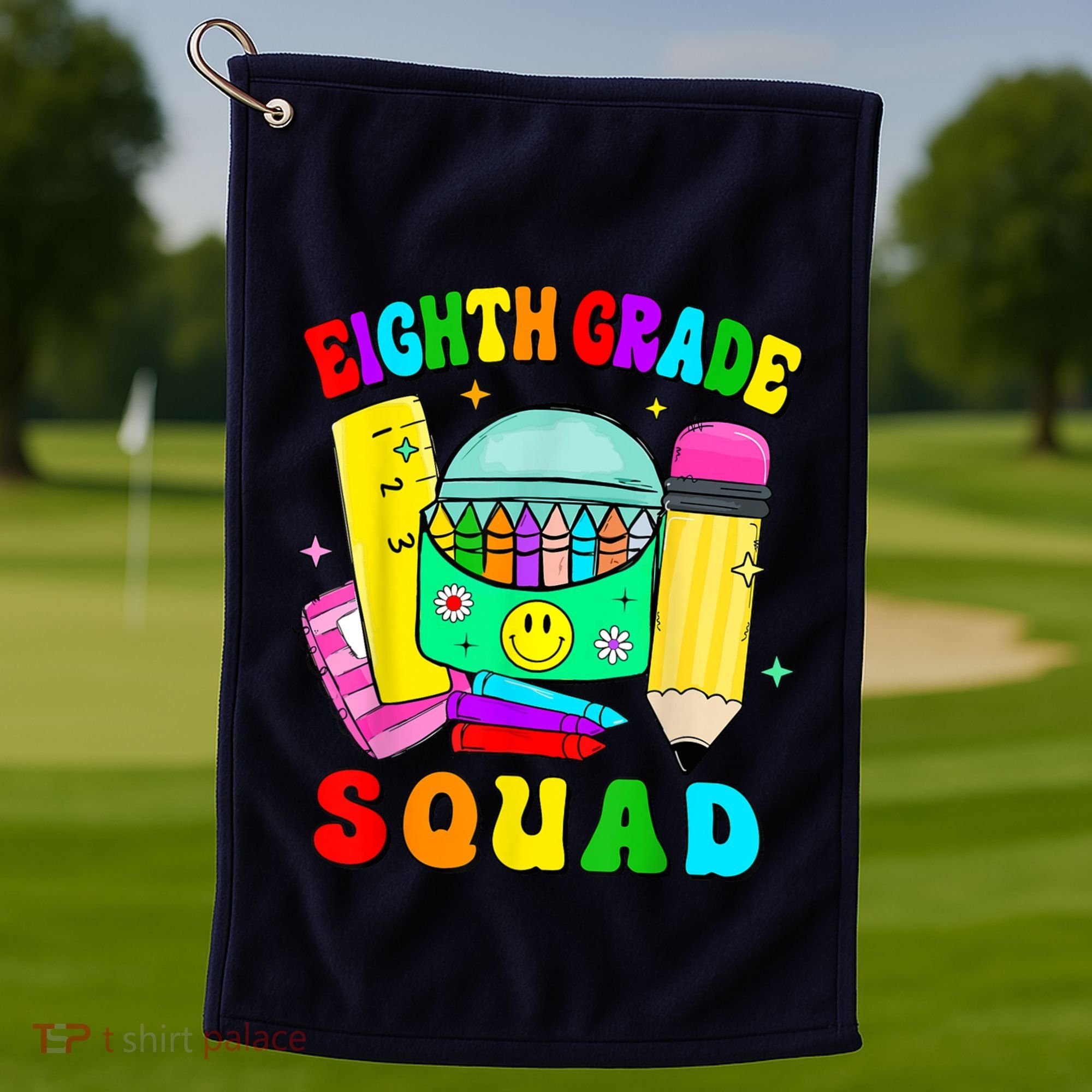 Eighth Grade Squad 8th Grade Team Back To School Boy Girl Golf Towel