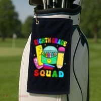 Eighth Grade Squad 8th Grade Team Back To School Boy Girl Golf Towel thumb 2
