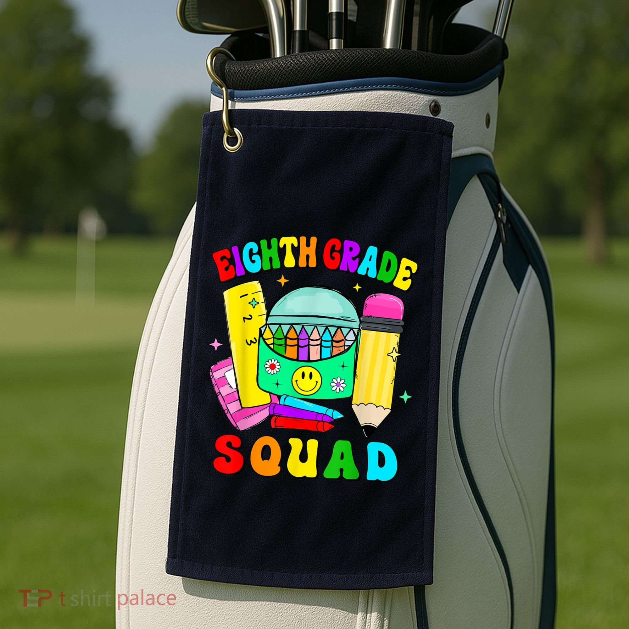 Eighth Grade Squad 8th Grade Team Back To School Boy Girl Golf Towel