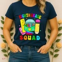 Eighth Grade Squad 8th Grade Team Back To School Boy Girl Women's T-Shirt thumb 2