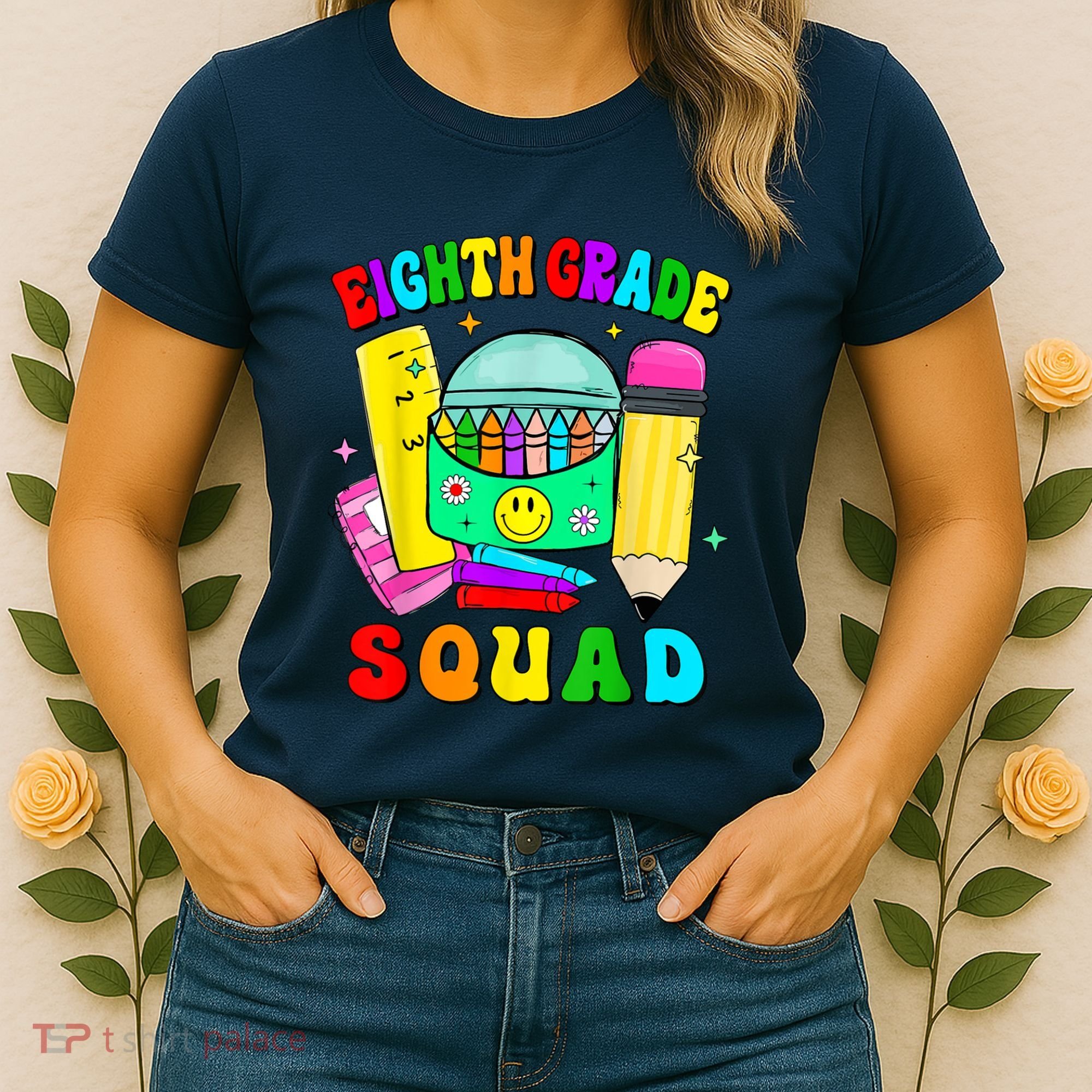 Eighth Grade Squad 8th Grade Team Back To School Boy Girl Women's T-Shirt