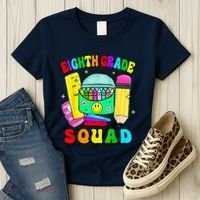 Eighth Grade Squad 8th Grade Team Back To School Boy Girl Women's T-Shirt thumb 3