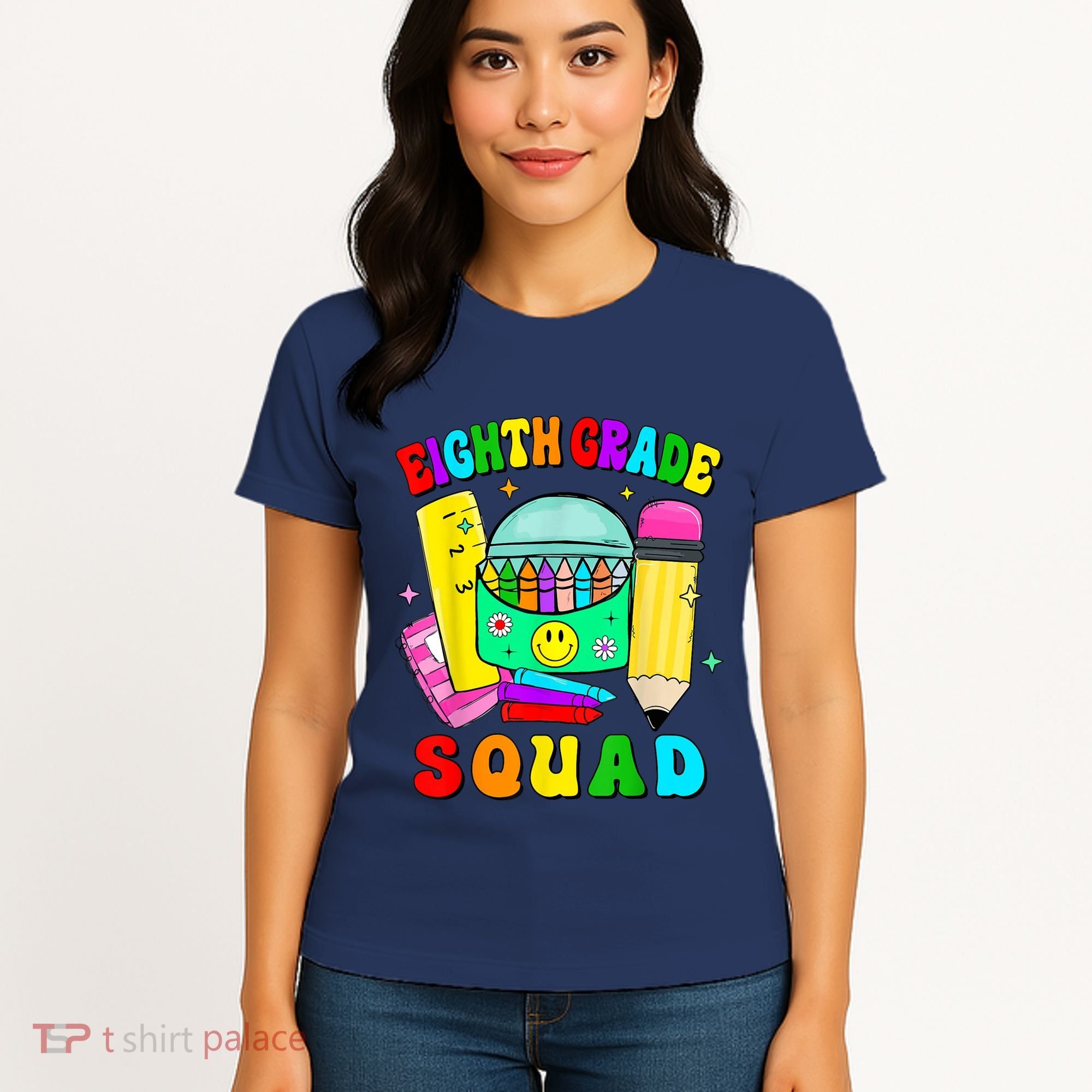 Eighth Grade Squad 8th Grade Team Back To School Boy Girl Women's T-Shirt