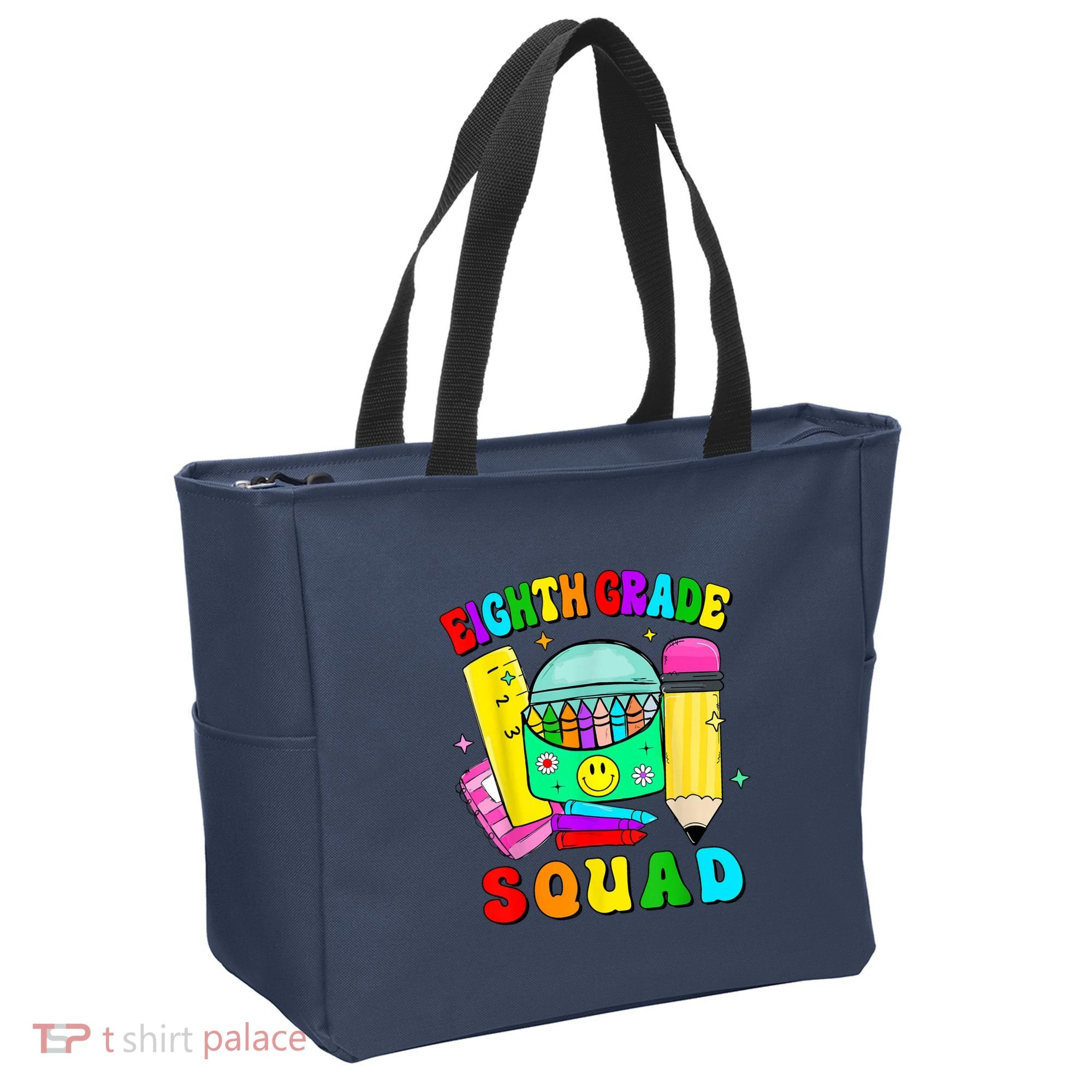 Eighth Grade Squad 8th Grade Team Back To School Boy Girl Tote Bag