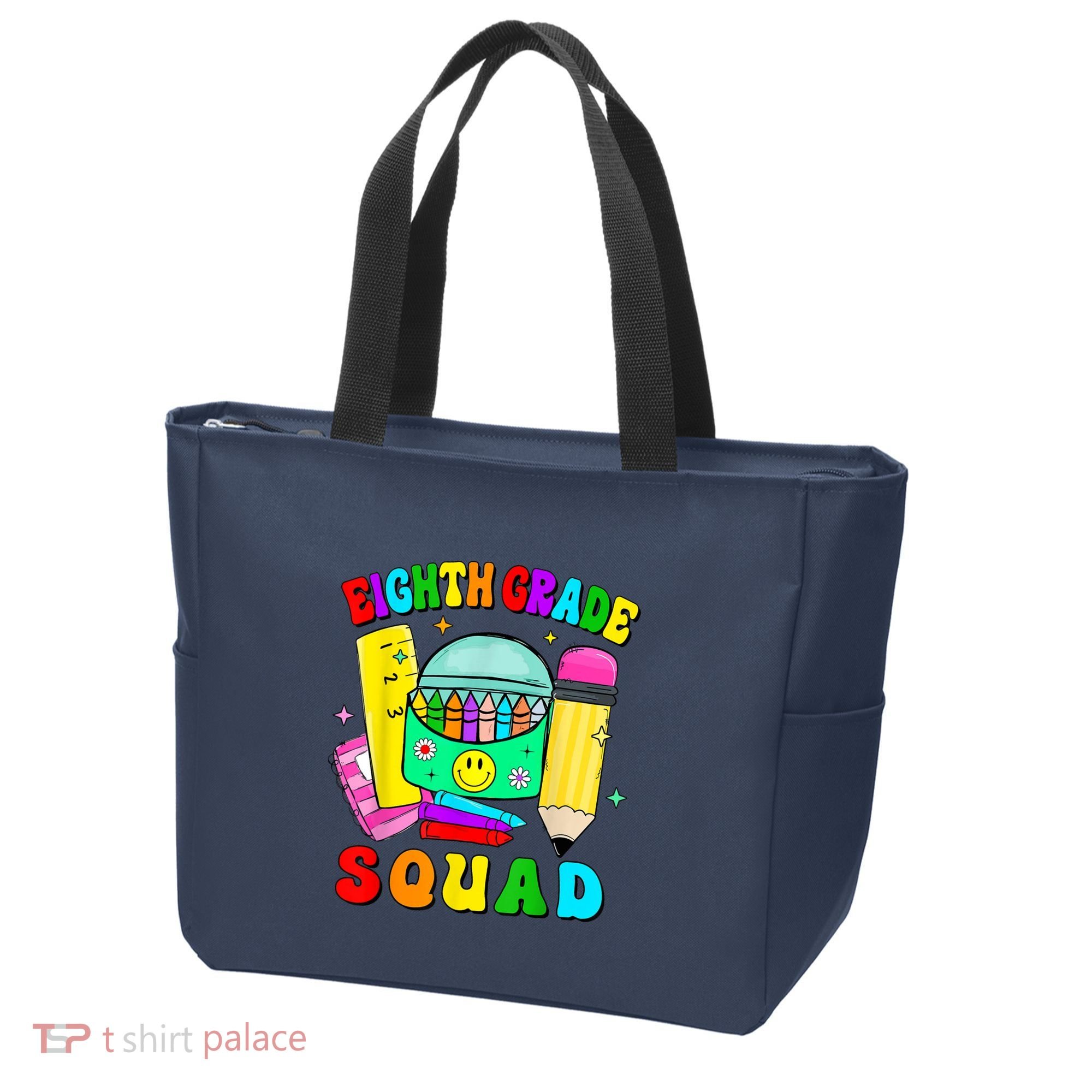 Eighth Grade Squad 8th Grade Team Back To School Boy Girl Tote Bag