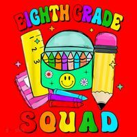 Eighth Grade Squad 8th Grade Team Back To School Boy Girl Santa Hat thumb 1