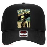 Ew Gross! The Sun! Vampire At The Sunny Beach Summer Goth Hat thumb 0