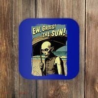 Ew Gross! The Sun! Vampire At The Sunny Beach Summer Goth Coaster thumb 0
