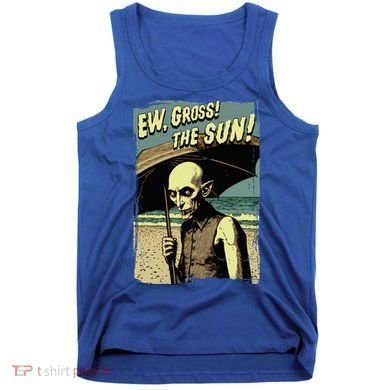 Ew Gross! The Sun! Vampire At The Sunny Beach Summer Goth Tank Top
