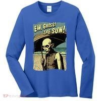 Ew Gross! The Sun! Vampire At The Sunny Beach Summer Goth Women's Long Sleeve Shirt thumb 0