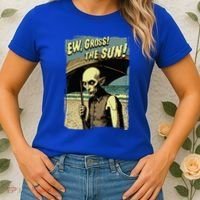 Ew Gross! The Sun! Vampire At The Sunny Beach Summer Goth Women's T-Shirt thumb 2