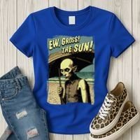 Ew Gross! The Sun! Vampire At The Sunny Beach Summer Goth Women's T-Shirt thumb 3