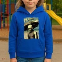Ew Gross! The Sun! Vampire At The Sunny Beach Summer Goth Kids Hoodie thumb 3