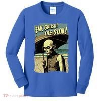 Ew Gross! The Sun! Vampire At The Sunny Beach Summer Goth Kids Long Sleeve Shirt thumb 0