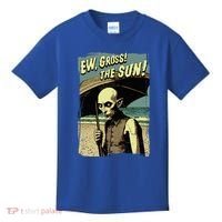 Ew Gross! The Sun! Vampire At The Sunny Beach Summer Goth Kids T-Shirt thumb 0
