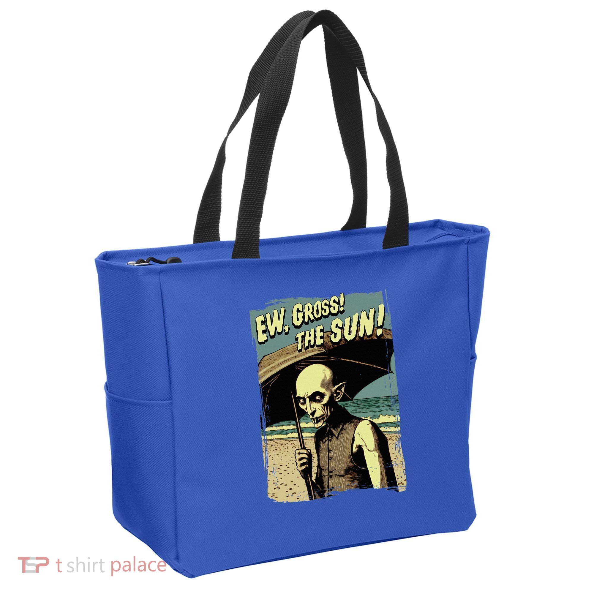 Ew Gross! The Sun! Vampire At The Sunny Beach Summer Goth Tote Bag