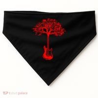 Electric Guitar Tree Rock Guitarist Player Musician  USA-Made Doggie Bandana thumb 0