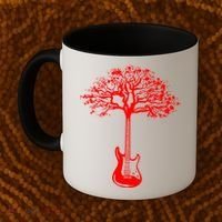 Electric Guitar Tree Rock Guitarist Player Musician  Coffee Mug thumb 2