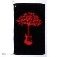 Electric Guitar Tree Rock Guitarist Player Musician  Golf Towel thumb 0