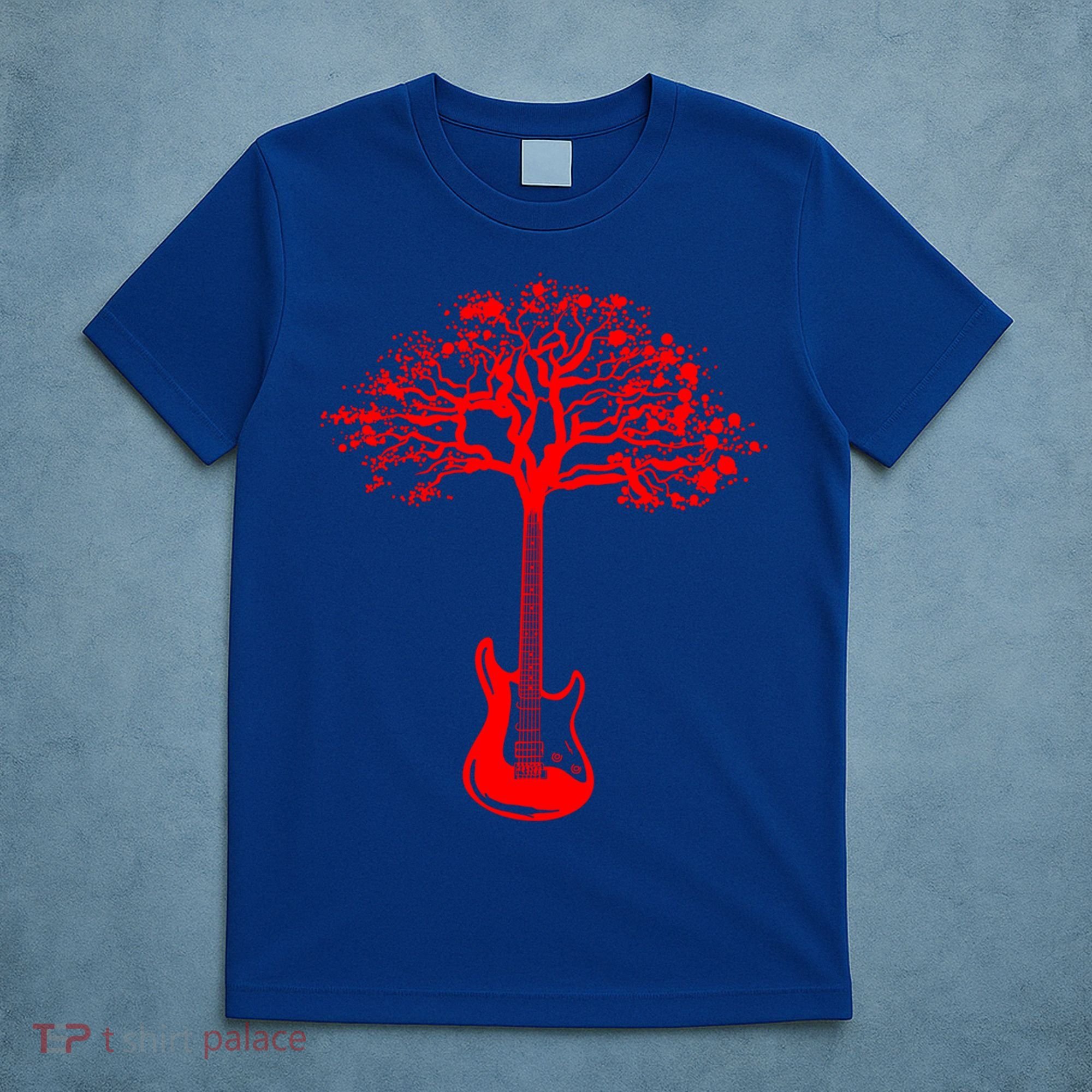 Electric Guitar Tree Rock Guitarist Player Musician  T-Shirt