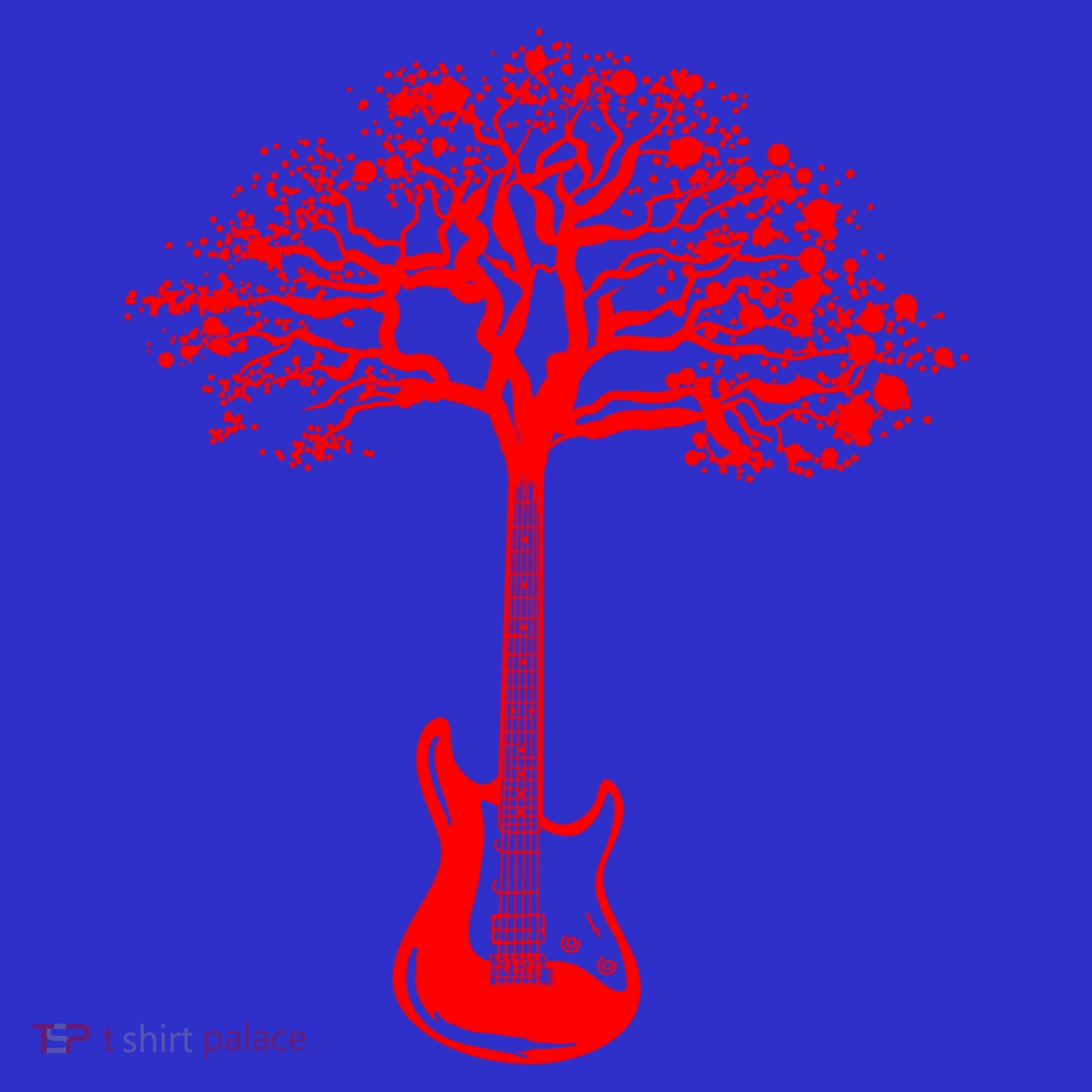 Electric Guitar Tree Rock Guitarist Player Musician  Mousepad