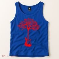 Electric Guitar Tree Rock Guitarist Player Musician  Tank Top thumb 2