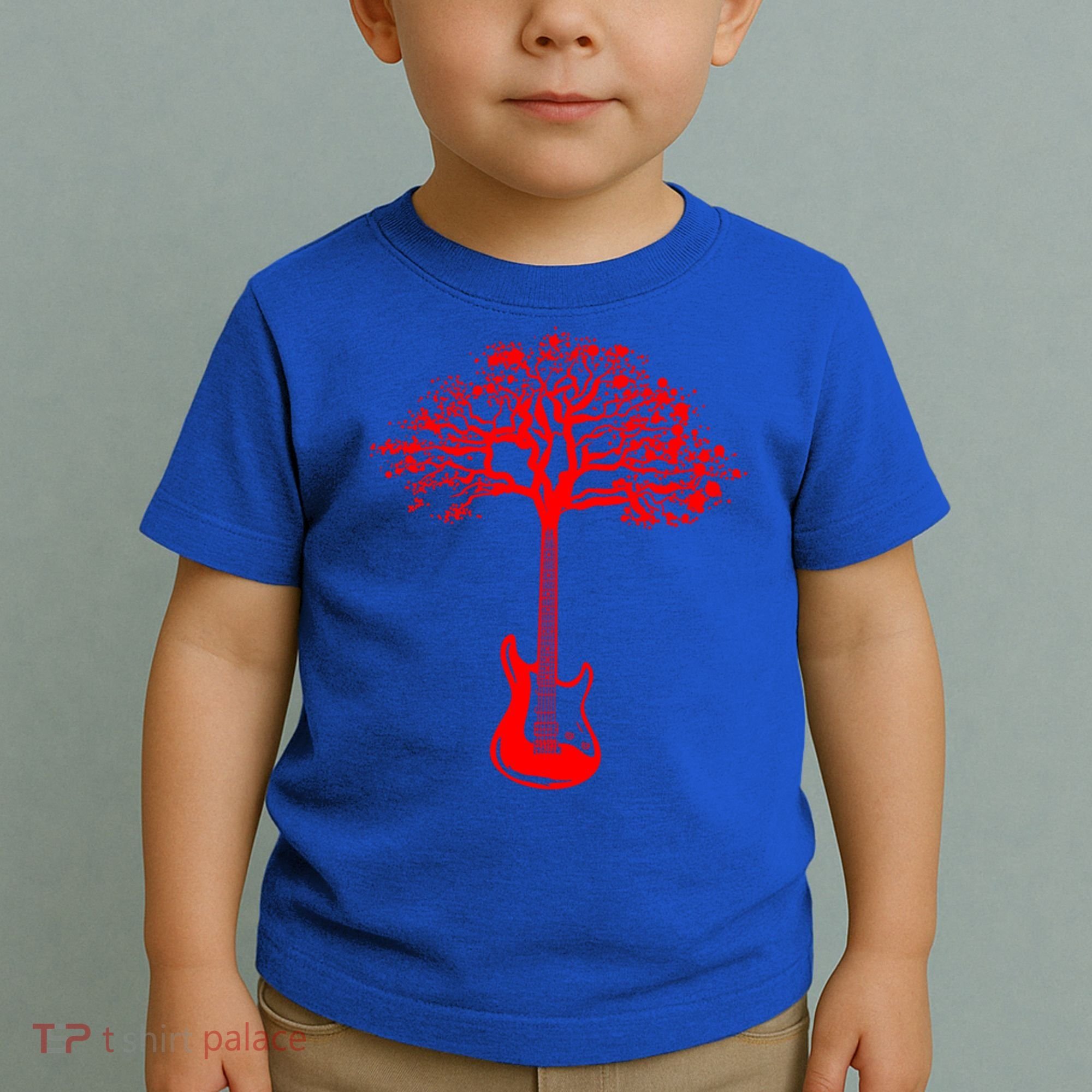 Electric Guitar Tree Rock Guitarist Player Musician  Toddler T-Shirt