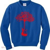 Electric Guitar Tree Rock Guitarist Player Musician  Kids Sweatshirt thumb 0