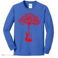 Electric Guitar Tree Rock Guitarist Player Musician  Kids Long Sleeve Shirt thumb 0
