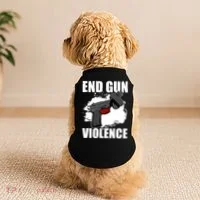 End Gun Violence Doggie Tank thumb 2