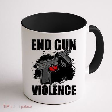 End Gun Violence Coffee Mug back